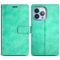 Roar Blue Moon [Choice Diary] Wallet Case, iPhone 14 Pro Max-Mint