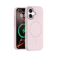 iShield [Ultra MagSafe] Liquid Silicon Snap Case with Capture Button, iPhone 16-Pink