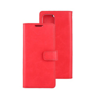 Goospery Blue Moon Diary Wallet Case, iPhone 13 Pro-Red