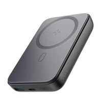 JoyRoom Compact 10000mAh Magnetic Wireless Power Bank - Black